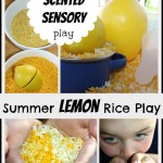Lemon Scented Rice Olfactory Sensory Play Activity