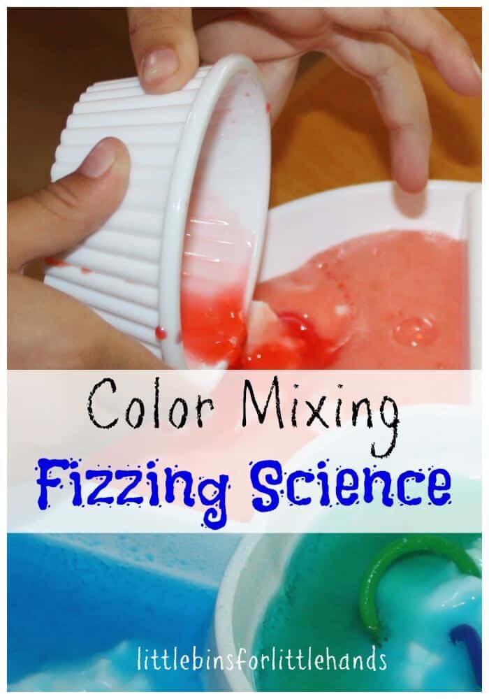 color mixing fizzing science