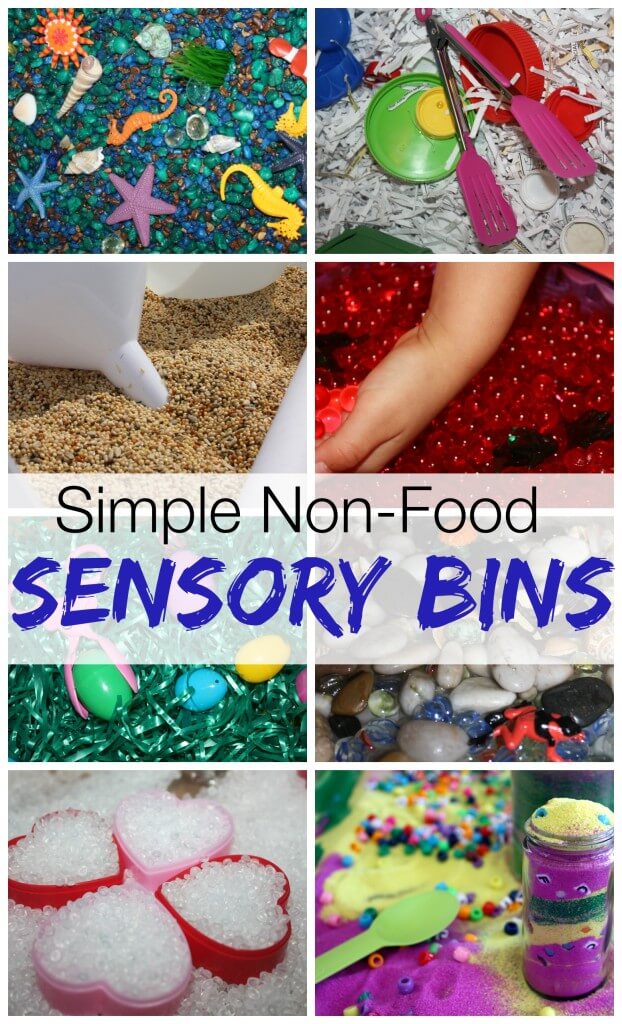 non food sensory bins roundup