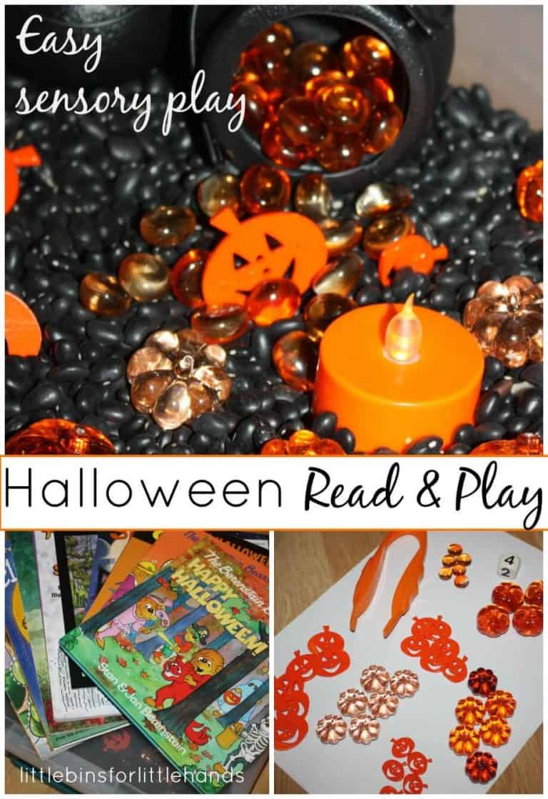 Halloween Sensory Bin Math And Literacy Play