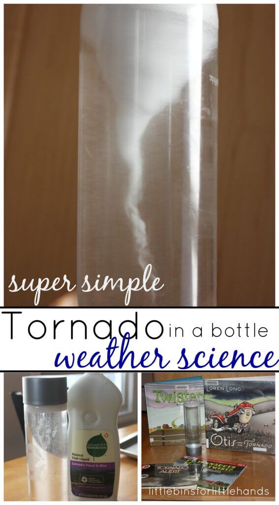 Tornado Bottle Weather Science Experiment For Kids