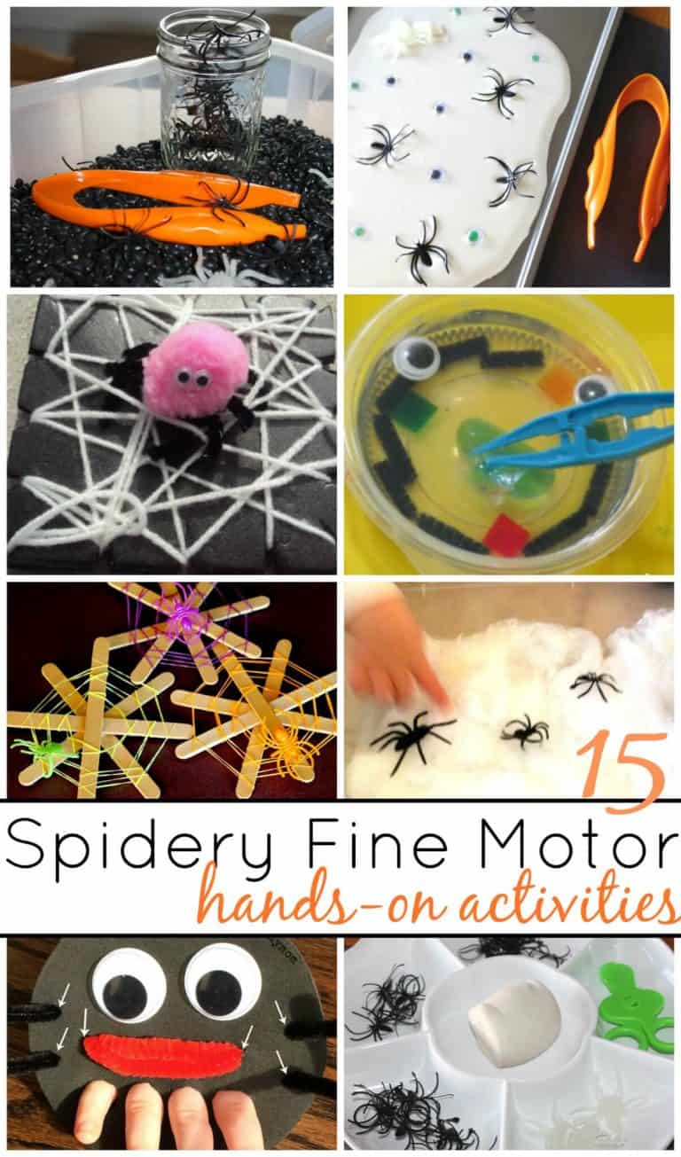 Halloween Spider Fine Motor Activities