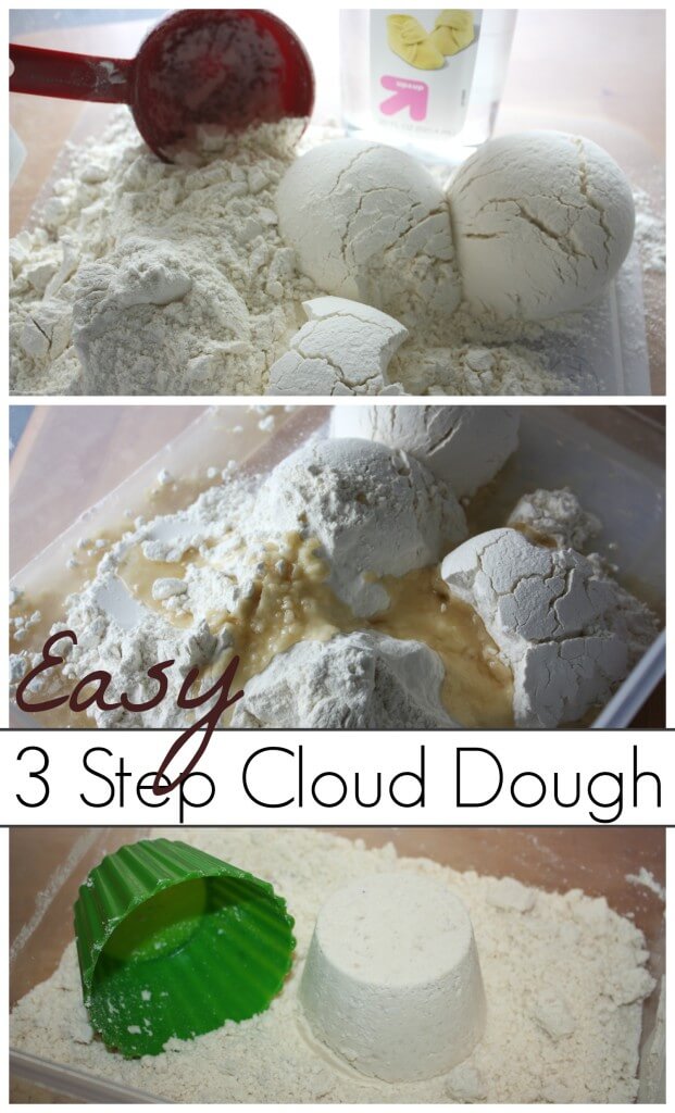 Cloud Dough Easy 3 Step