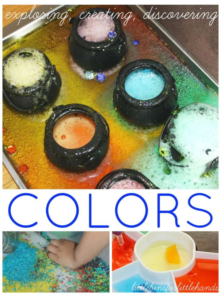 Color Activities and Sensory Play Ideas for Hands On Learning