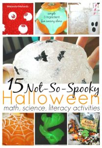 Halloween Activities for Science, math, sensory play, literacy and fine motor skills Kids halloween Ideas