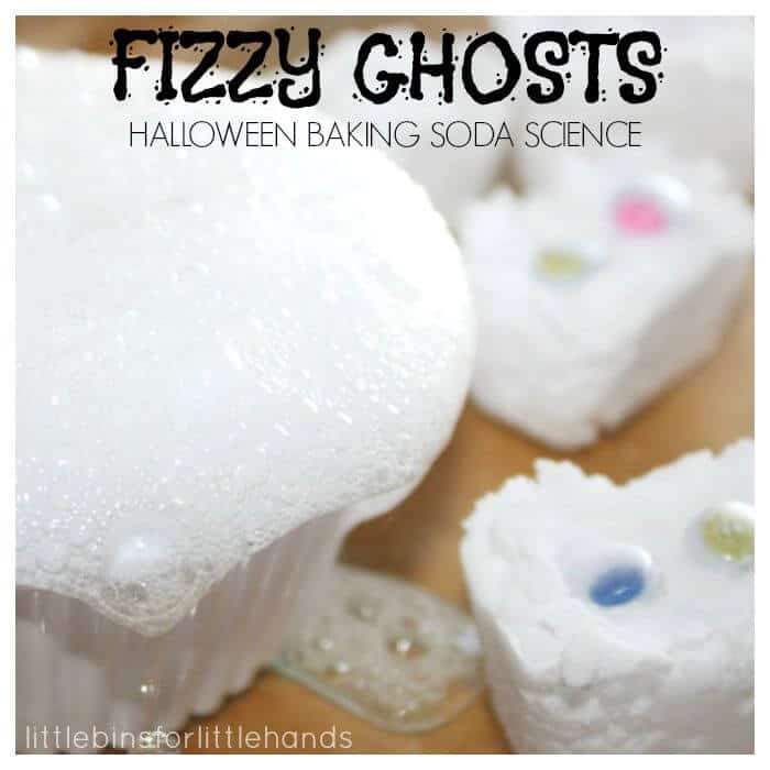 Fizzy Melting Ghost Science Baking Soda Halloween Activity