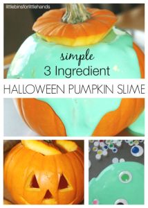 Pumpkin Easy Slime for Halloween Fall Sensory Play Science Activity