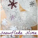 Winter Snowflake Homemade Slime