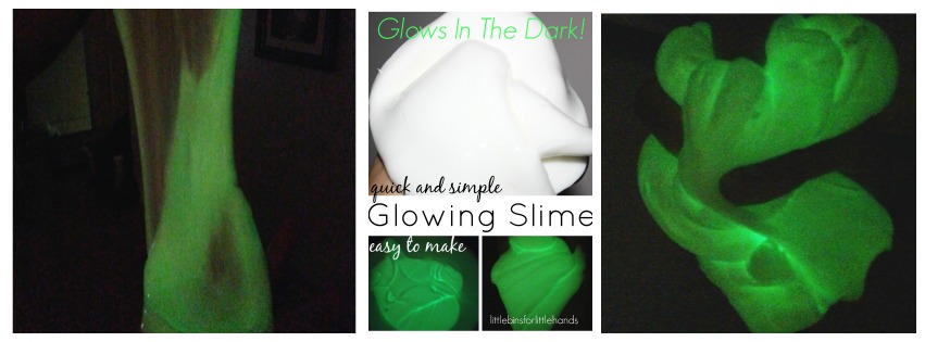 glowing slime sensory play ideas