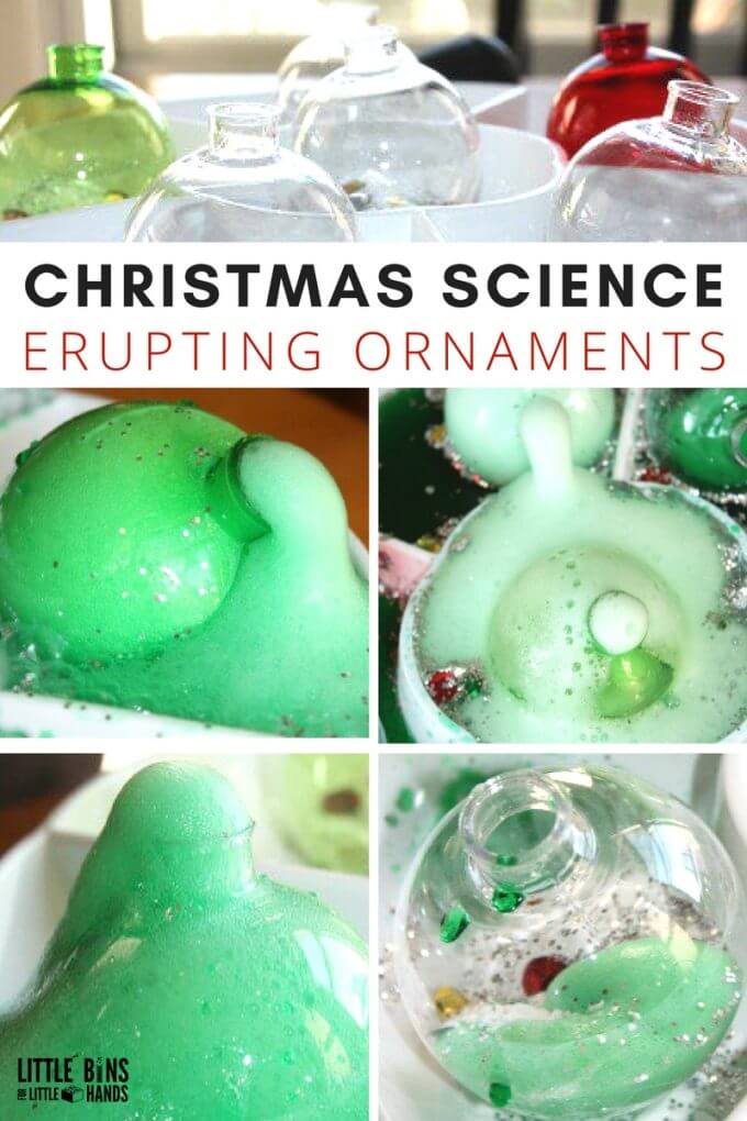 Christmas Baking Soda Science Erupting Ornaments Chemistry