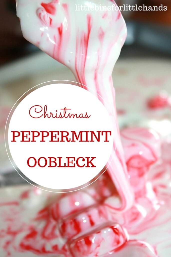 Christmas Peppermint Oobleck Goop Science Candy Cane Activity