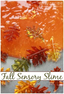 Fall Slime Recipe With Leaves Fall Sensory Play