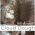 Hot Chocolate Cloud Dough Sensory Play