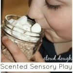 Hot chocolate Cloud Dough Scented Sensory Play Smelling