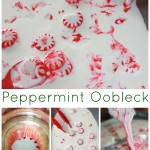 Peppermint Oobleck Science Activity Sensory play