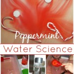Peppermint water science sensory play