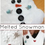 Snowman Slime Winter Sensory Play