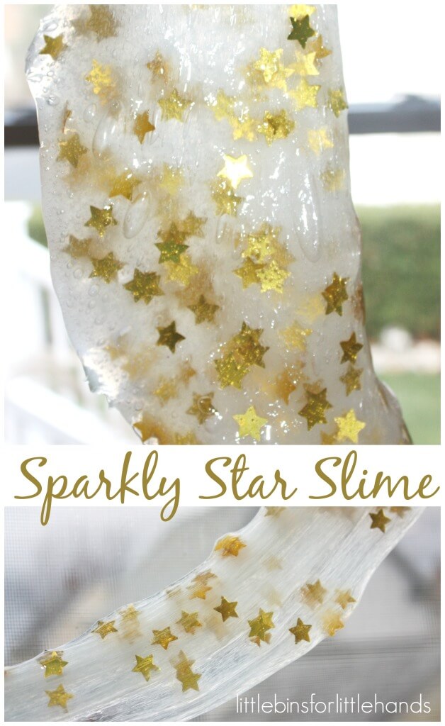 Star confetti slime sparkly sensory play