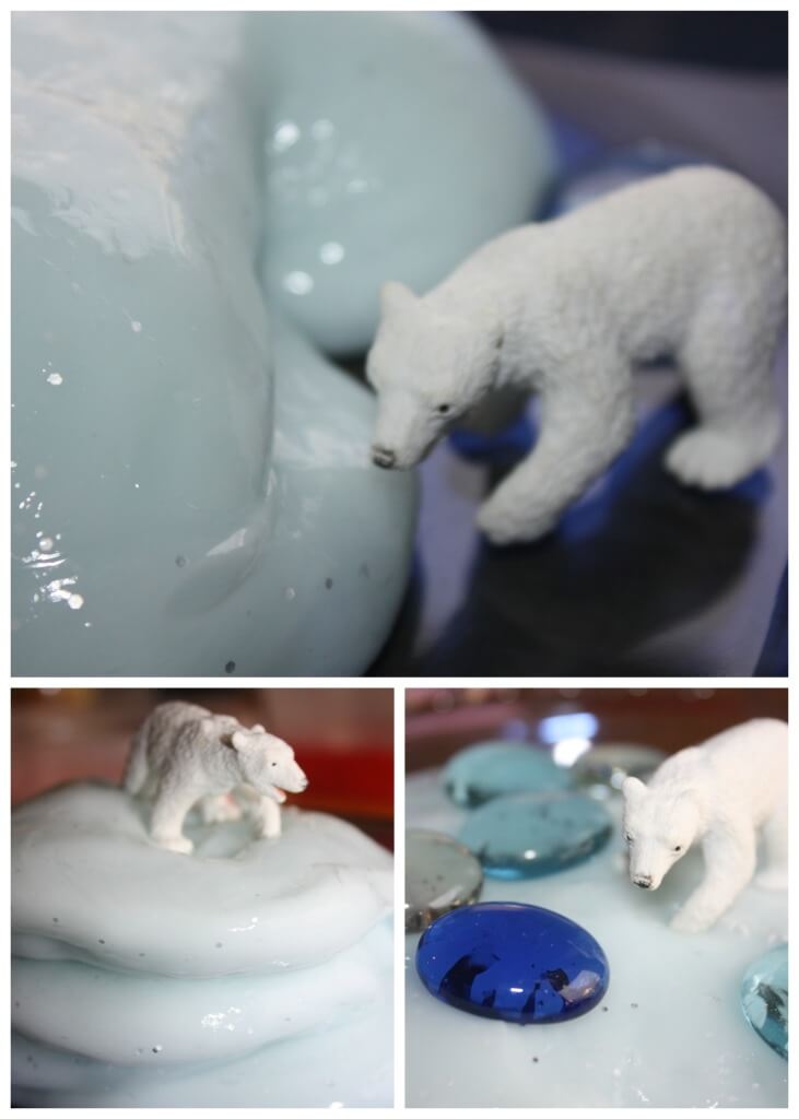 Arctic Slime Winter Sensory Play Polar Bear