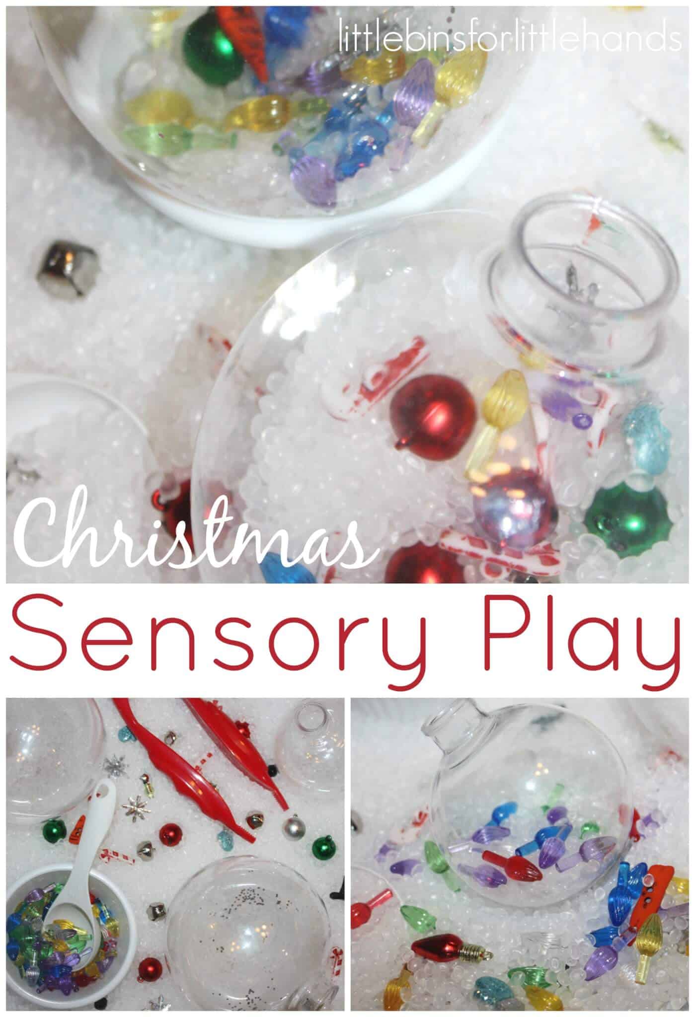 Christmas Ornament Sensory Play Activity