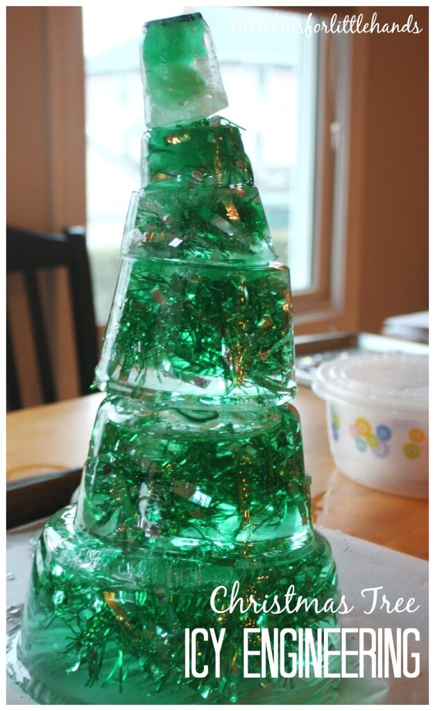Icy Christmas STEM Engineering Project Build A Tree!