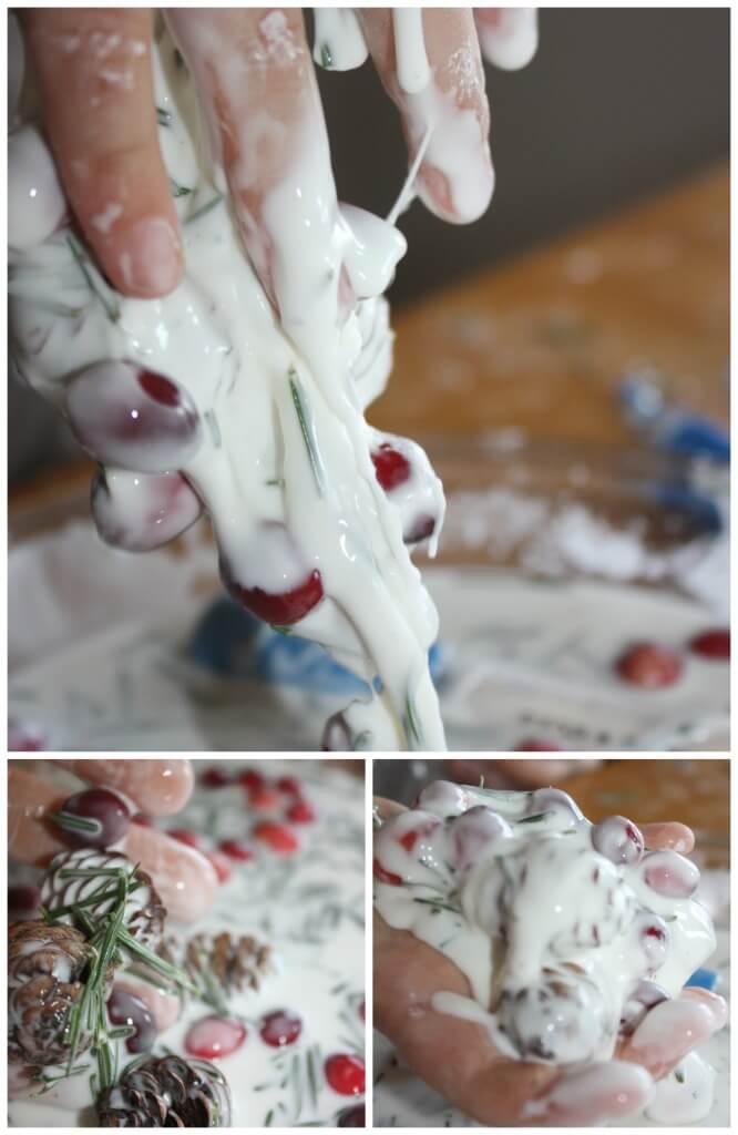 Evergreen oobleck science messy sensory play