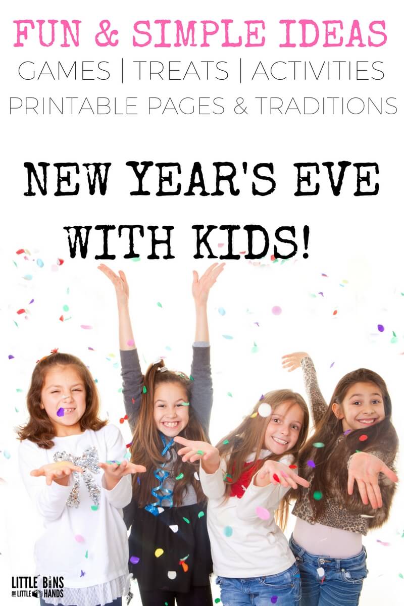 Printable New Years Party games for kids New Years Eve I spy game Fun Family Games