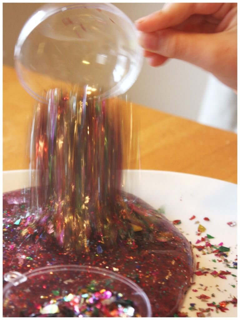 New Years Slime Party Slime Pouring Confetti