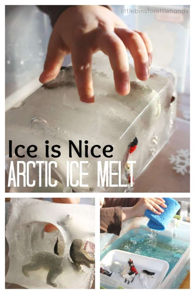 Arctic Ice Sensory Play Winter Ice Melt Milk Container