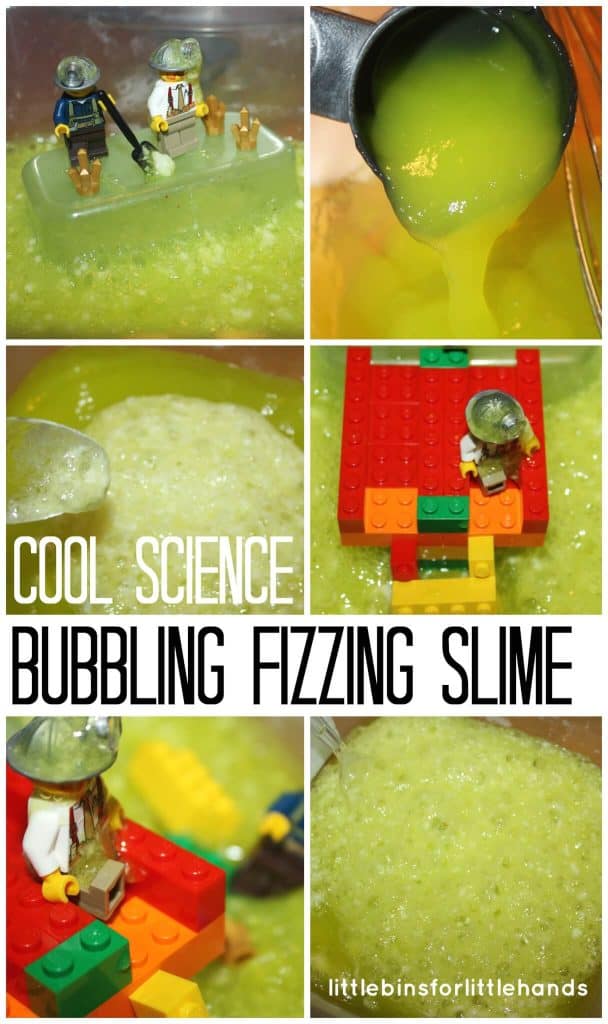 Fizzing Slime Bubbling Slime Lego Slime Sensory Play