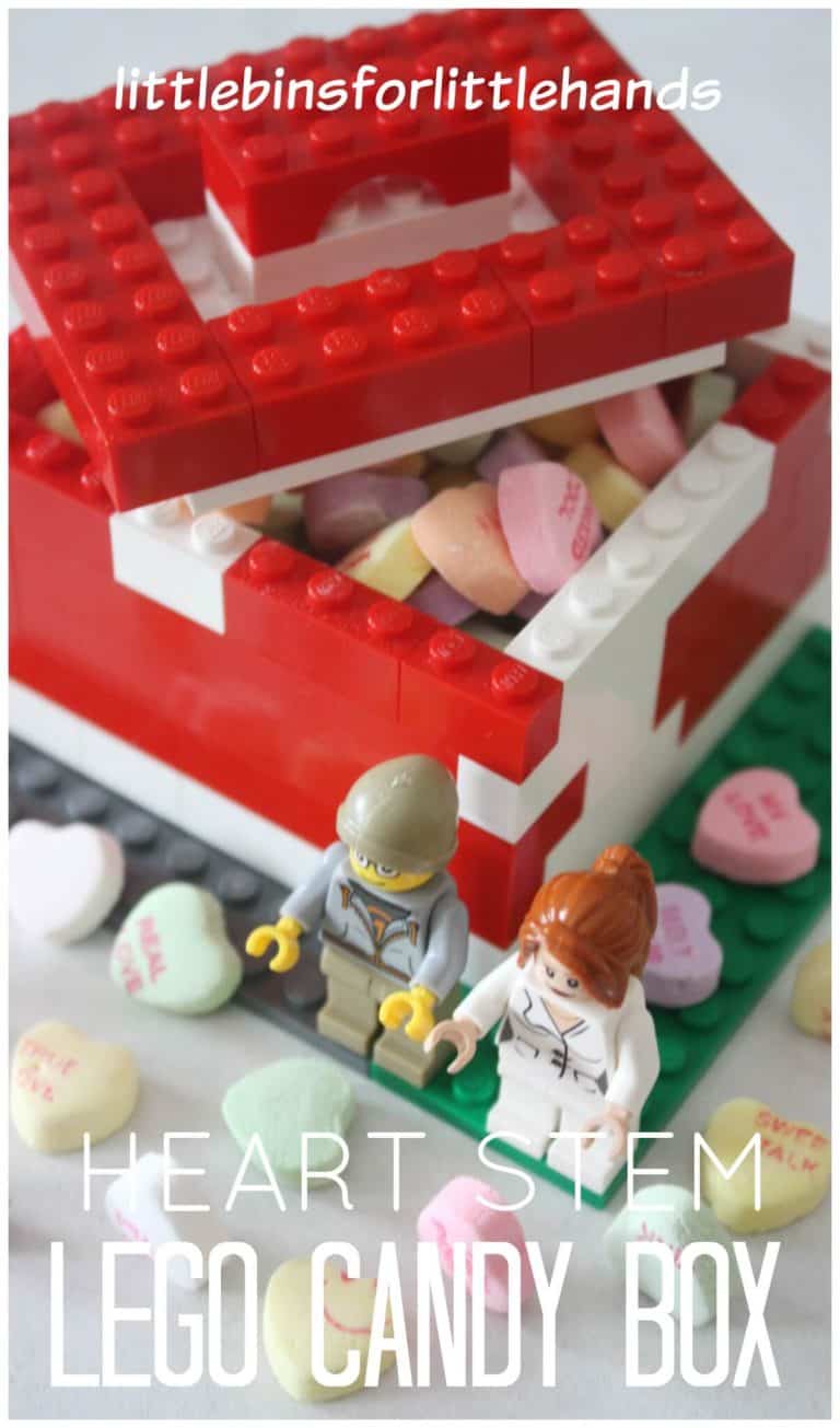 Lego Candy Box for Candy Hearts Activity STEM