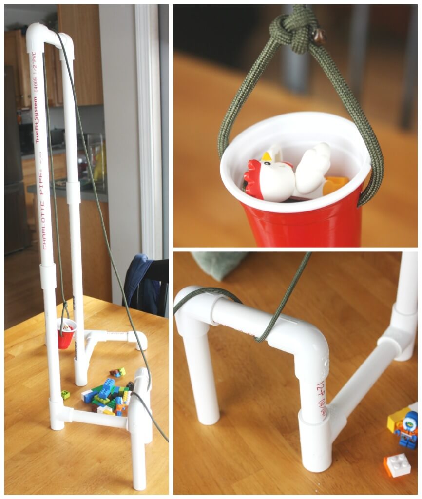 PVC Pipe Pulley System for Kids Simple Machine