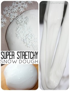Snow Dough Slime Dough Stretchy Slime Recipe Sensory Play