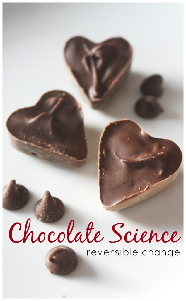 Chocolate science experiment reversible change science food science