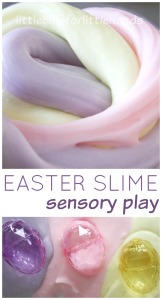 Easter Slime Play Pink Yellow Purple Slime