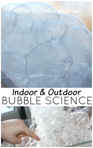Freezing Bubble Science Activity Outdoor Bubble Play