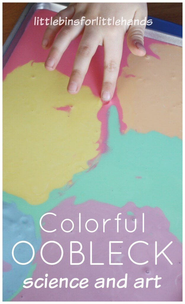 How To Make Colored oobleck Science Art sensory Play