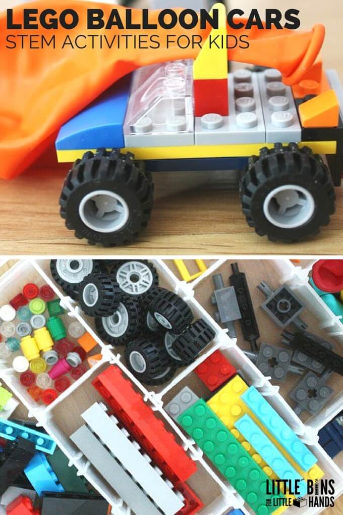 LEGO Balloon Cars for Kids STEM Activities