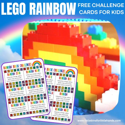 LEGO Rainbow Challenge for Kids