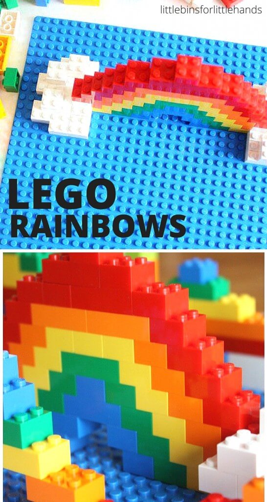 Lego Rainbow Build Challenge Kids