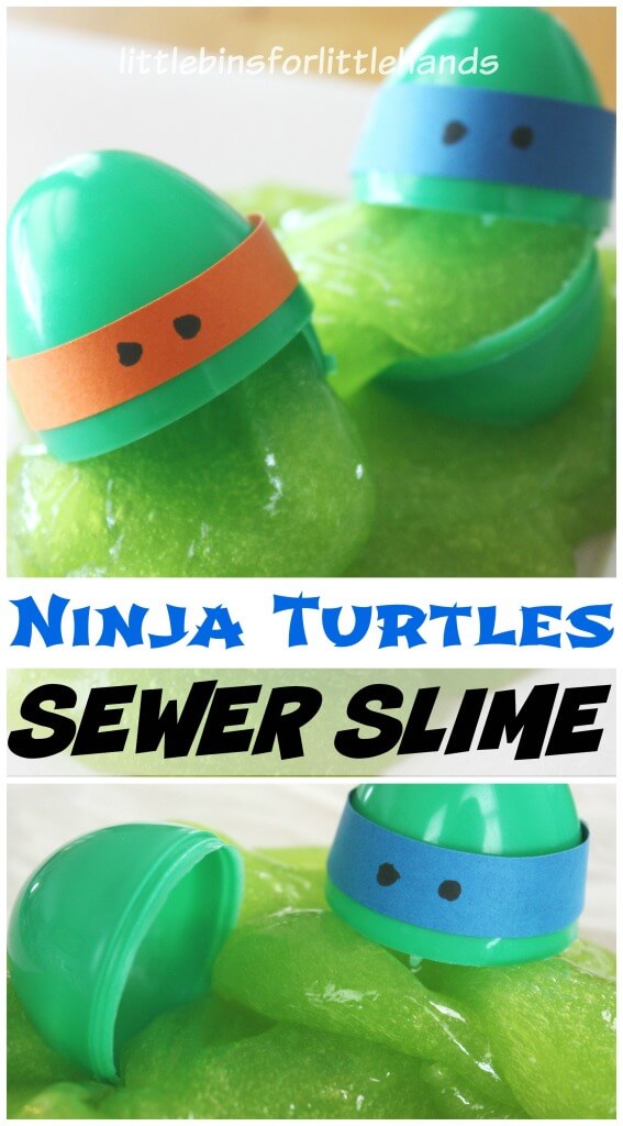 Ninja Turtles Slime Recipe Sewer Slime Sensory Play