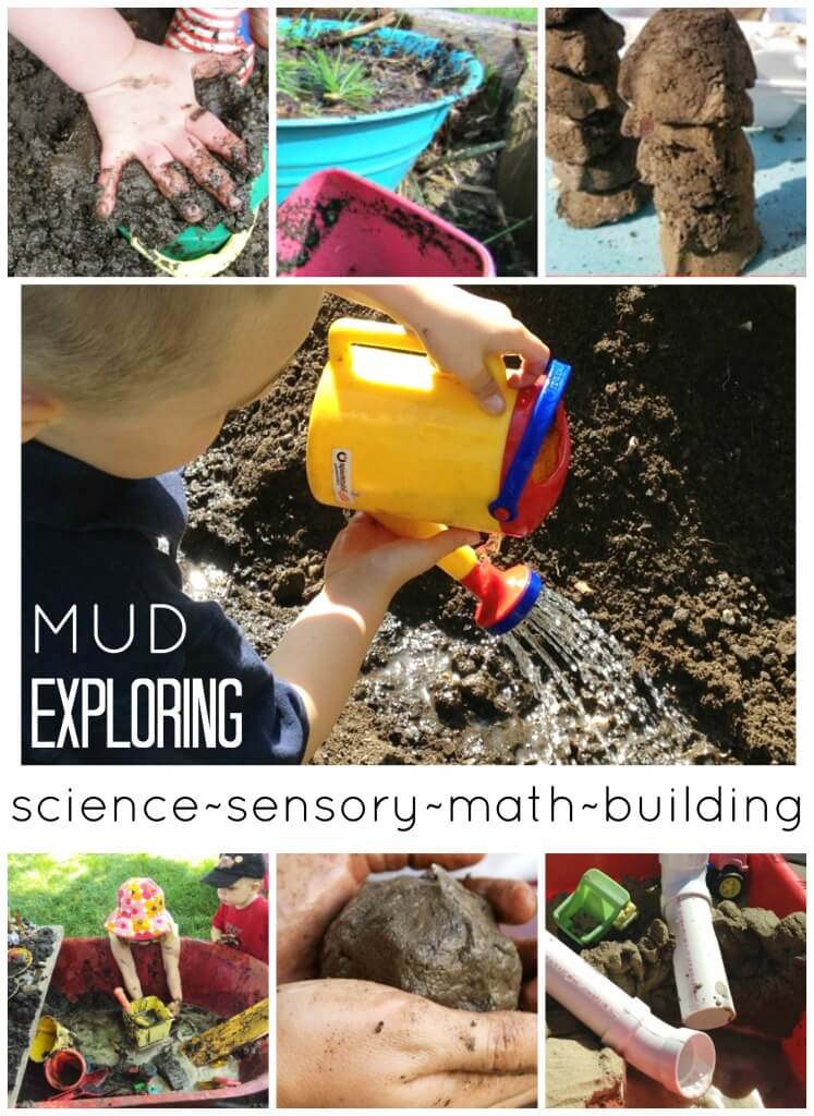 Mud Play Activities for Kids Science Sensory Math Building Play Dirt Water