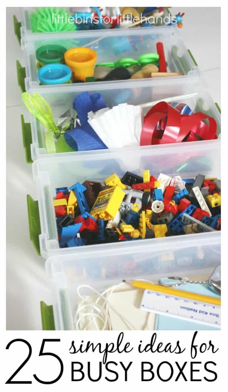 25 Busy Boxes For Toddlers to Preschoolers