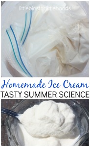 Homemade Ice Cream In a Bag Edible Science Summer Activity