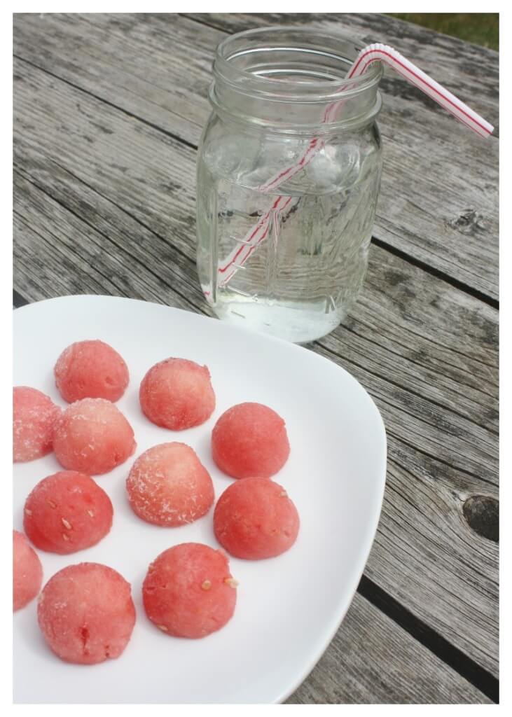 Frozen Watermelon Cubes Healthy Fruit flavored Water