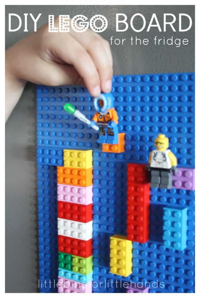 DIY Lego Board for the Fridge