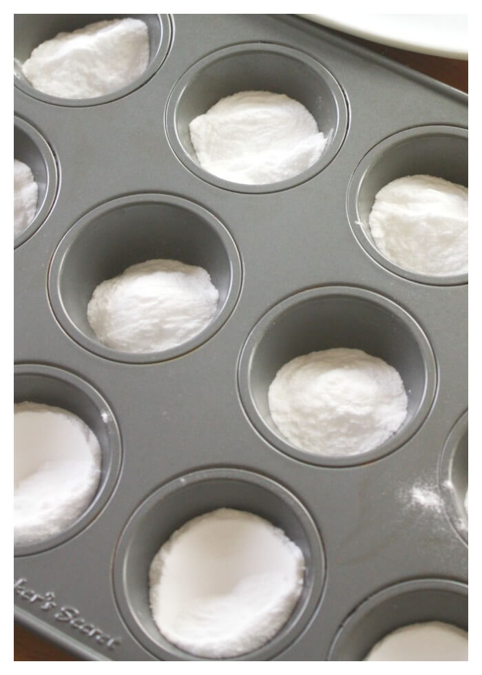Baking Soda Science Muffin Tin