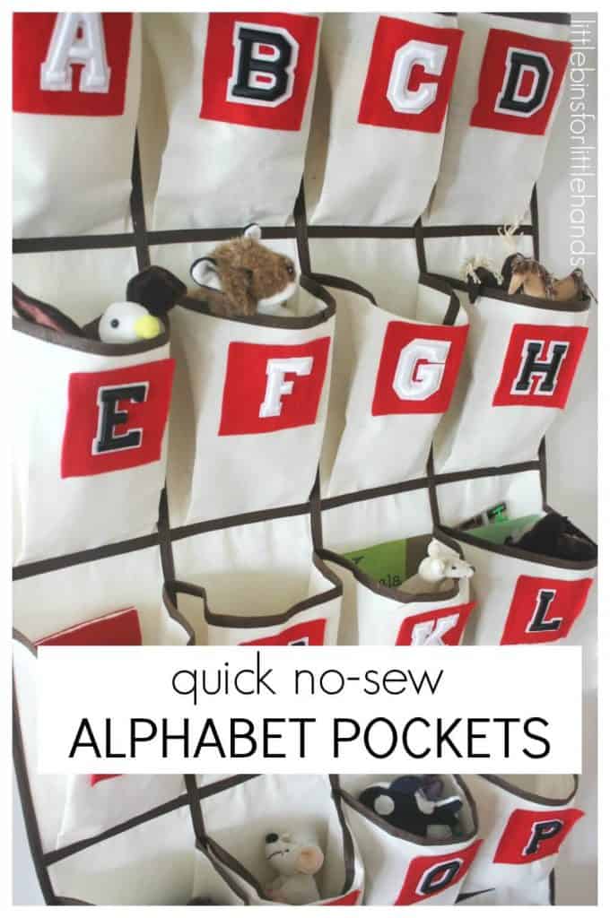How To Make Alphabet Pockets Hanger Over The Door Hanger No Sew