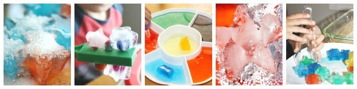Ice Melt Science Frozen Stars Color Mixing Frozen Magnets