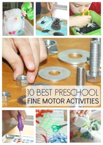 10 Back to School Preschool Fine Motor Activities